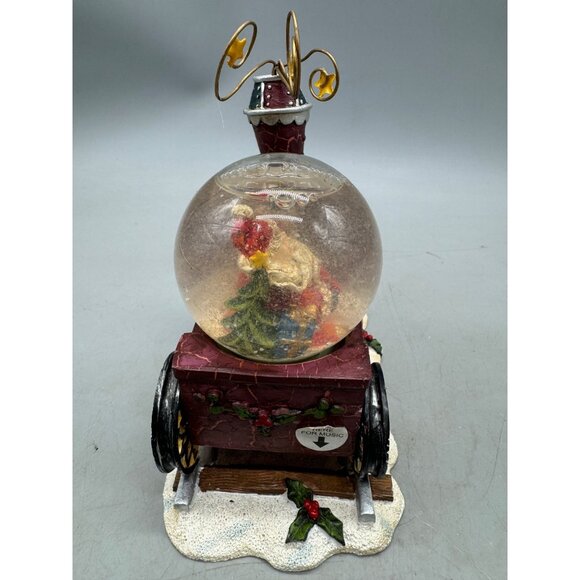 Flowers Inc. Christmas Santa Claus Train Snow Globe Decoration READ - Picture 6 of 9